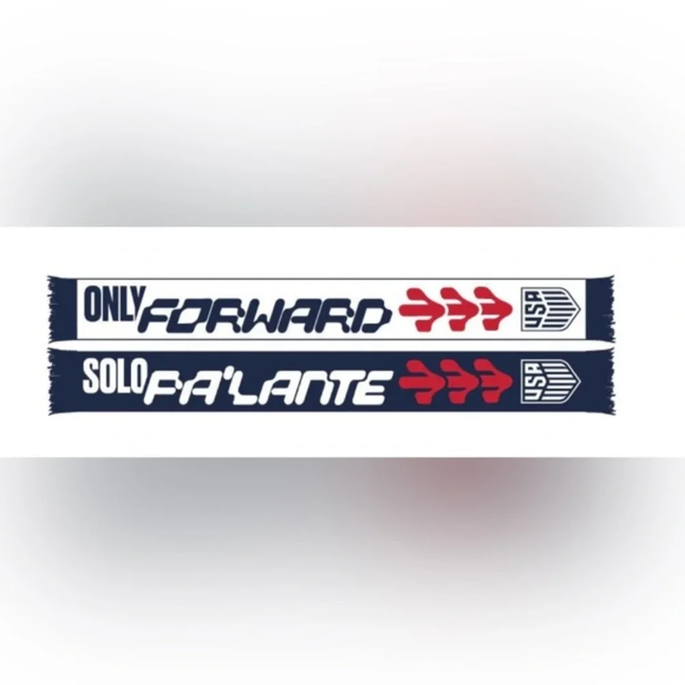 USA Only Forward Solo Adelante US soccer‎ scarf reversible scarves one size